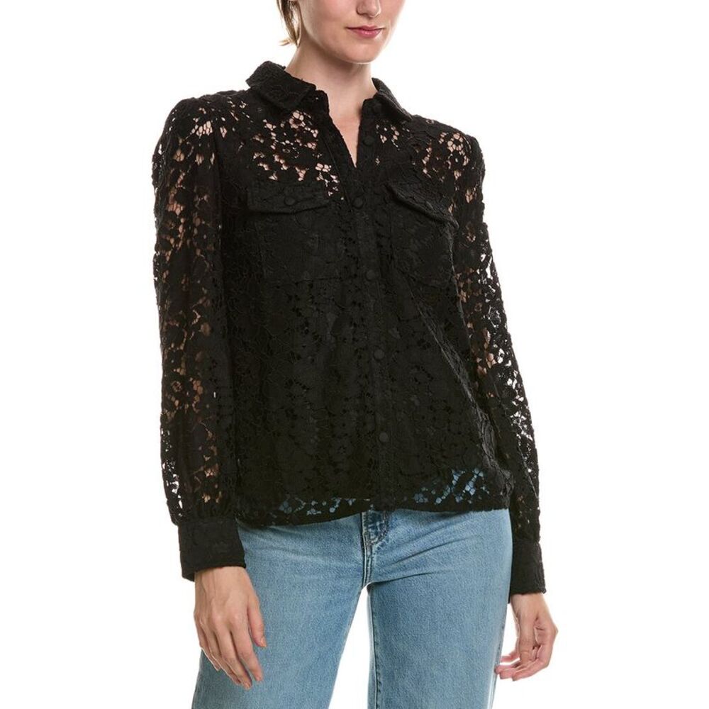 Nicole Miller Womens  Top, Black